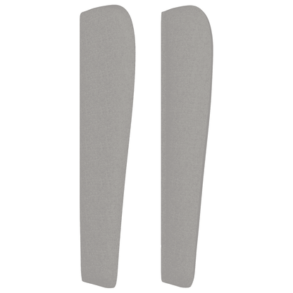 Boxspringbett mit Matratze Hellgrau 100x200 cm Stoff
