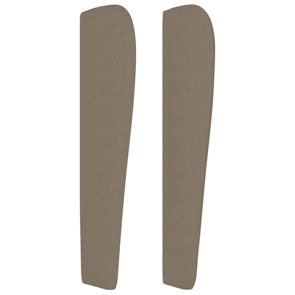 Boxspringbett mit Matratze Taupe 100x200 cm Stoff