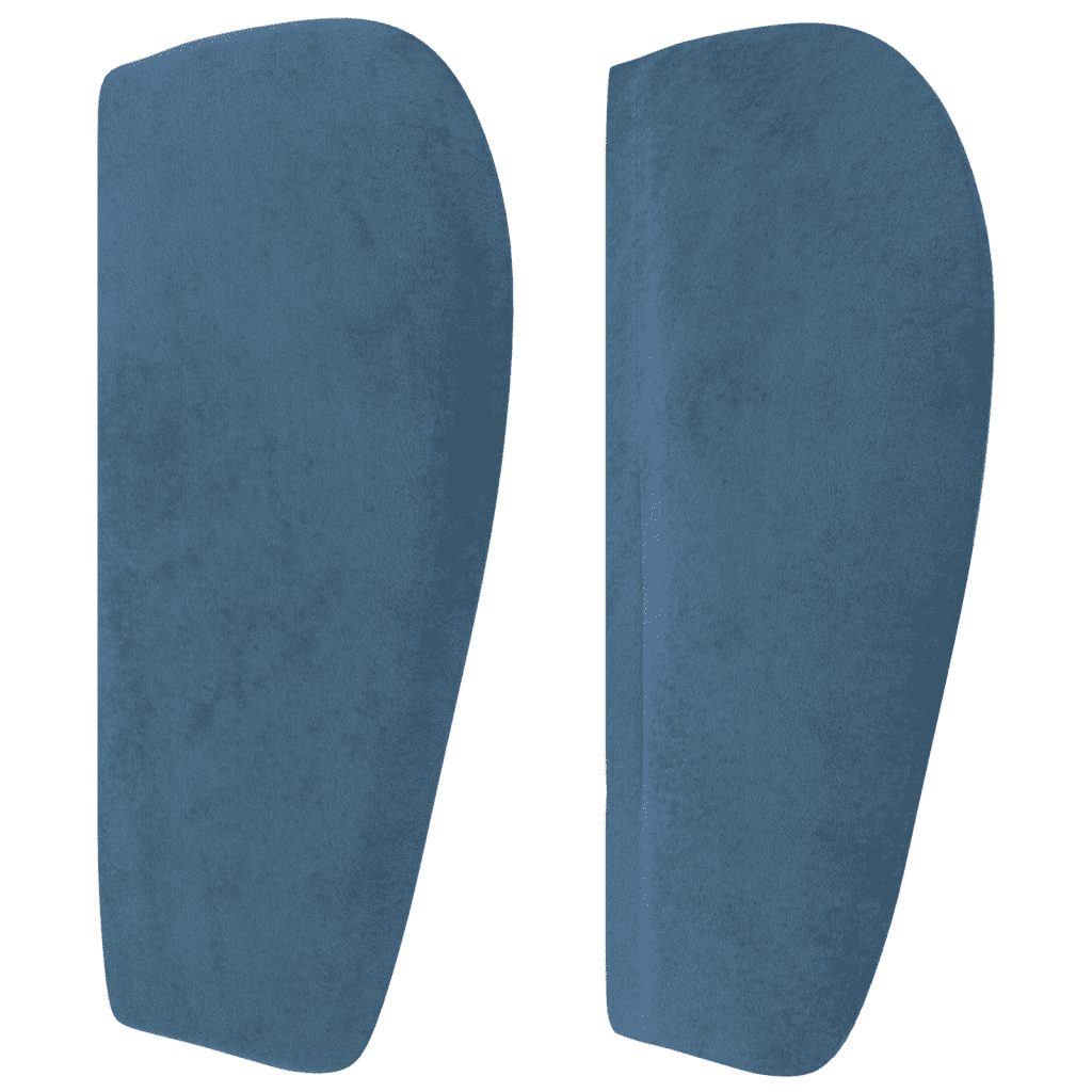 Boxspringbett mit Matratze Dunkelblau 90x190 cm Samt