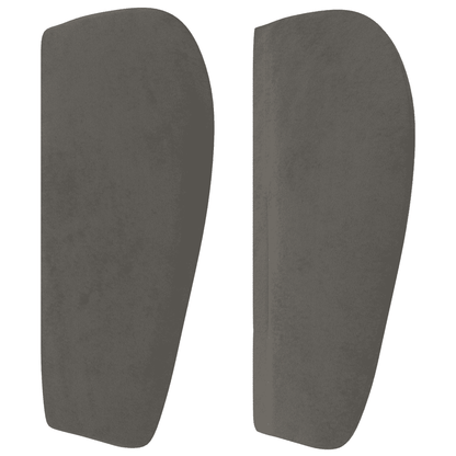 Boxspringbett mit Matratze Dunkelgrau 90x190 cm Samt
