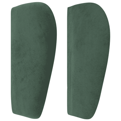 Boxspringbett mit Matratze Dunkelgrün 140x200 cm Samt