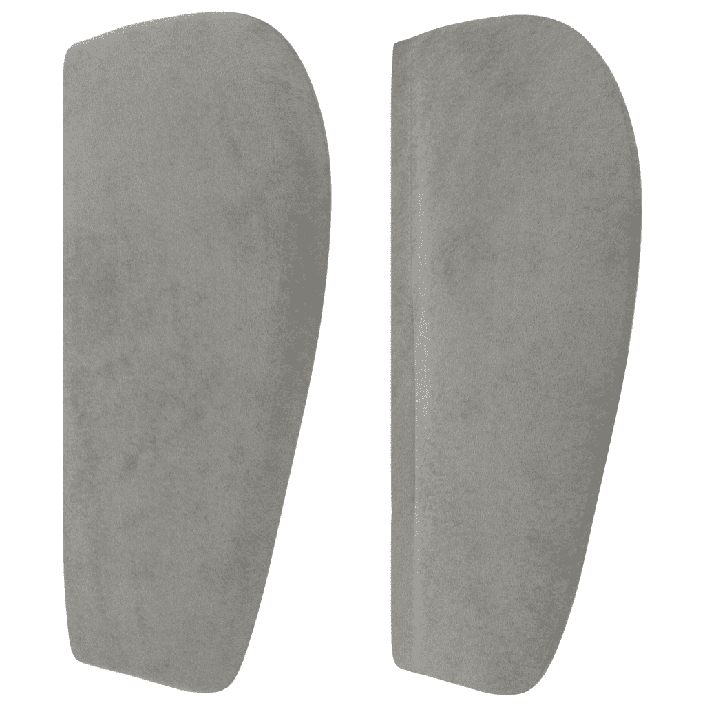 Boxspringbett mit Matratze Hellgrau 140x190 cm Samt