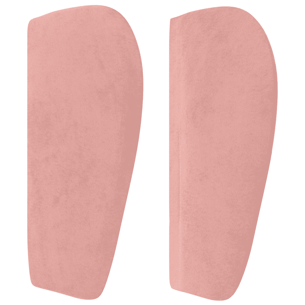 Boxspringbett mit Matratze Rosa 100x200 cm Samt