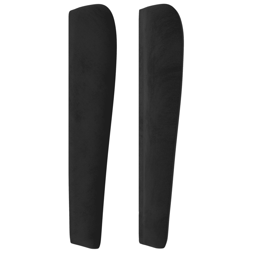 Boxspringbett mit Matratze Schwarz 90x200 cm Samt