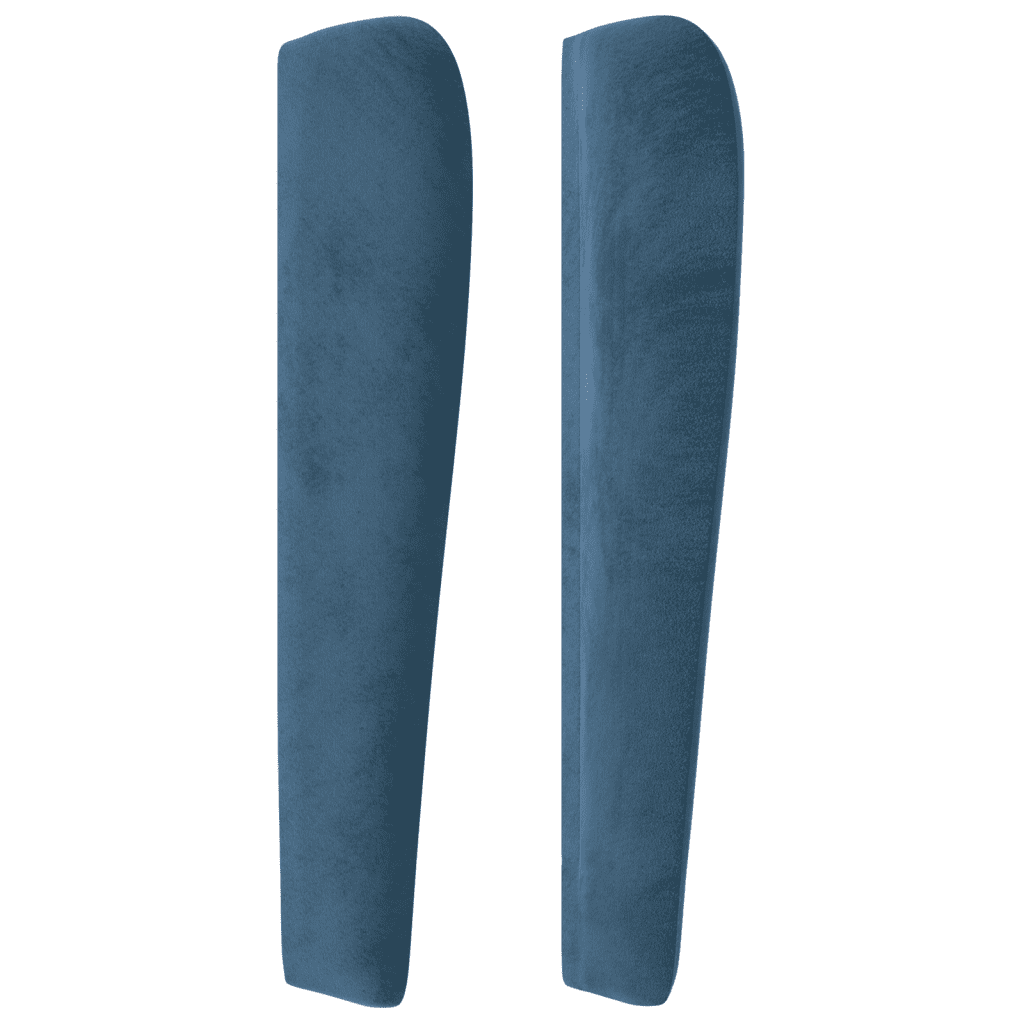 Boxspringbett mit Matratze Dunkelblau 140x200 cm Samt