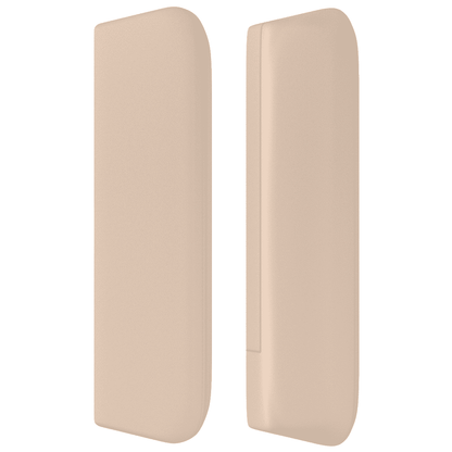 LED Kopfteil Cappuccino-Braun 93x16x78/88 cm Kunstleder