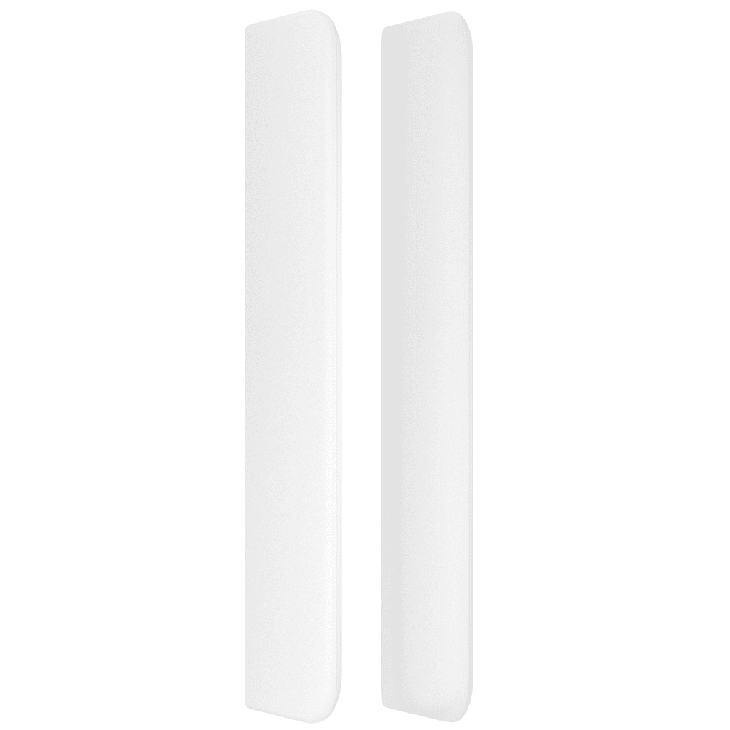 LED Kopfteil Weiß 93x16x118/128 cm Kunstleder