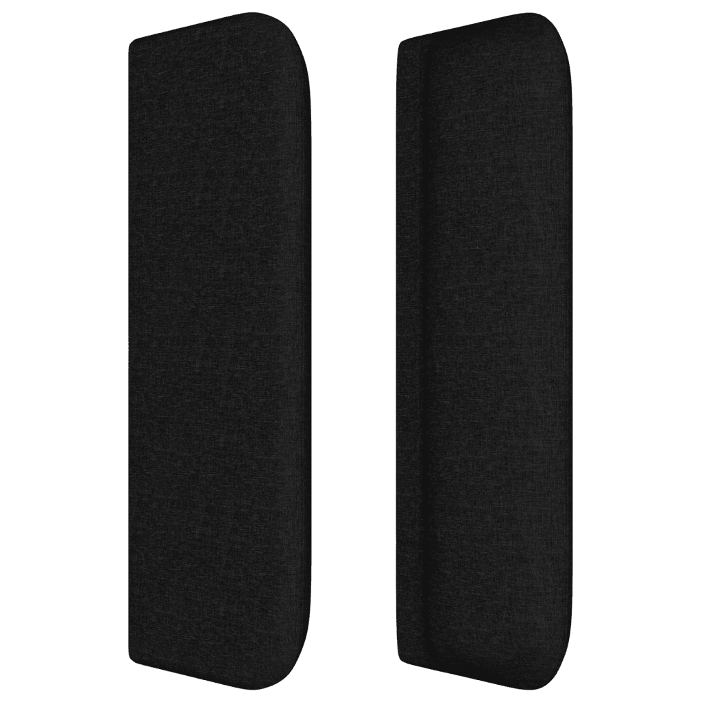 LED Kopfteil Schwarz 103x16x78/88 cm Stoff