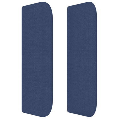Boxspringbett mit Matratze Blau 140x200 cm Stoff