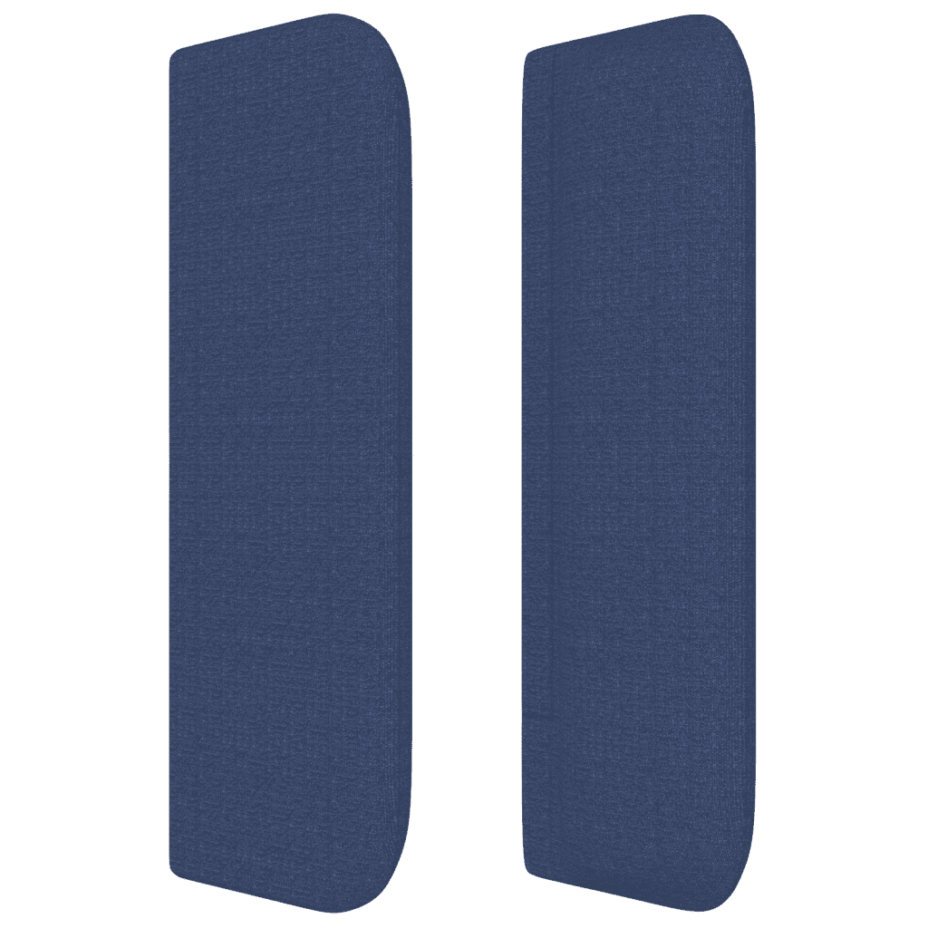 Boxspringbett mit Matratze Blau 180x200 cm Stoff