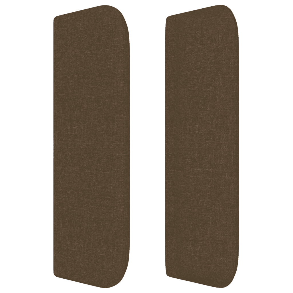 Boxspringbett mit Matratze Dunkelbraun 140x200 cm Stoff