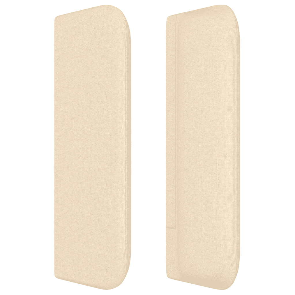 Boxspringbett mit Matratze Creme 100x200 cm Stoff