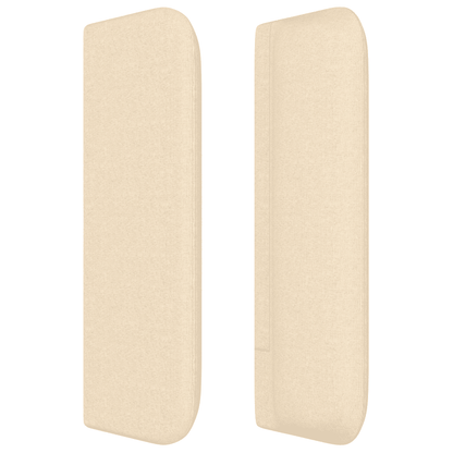 Boxspringbett mit Matratze Creme 160x200 cm Stoff