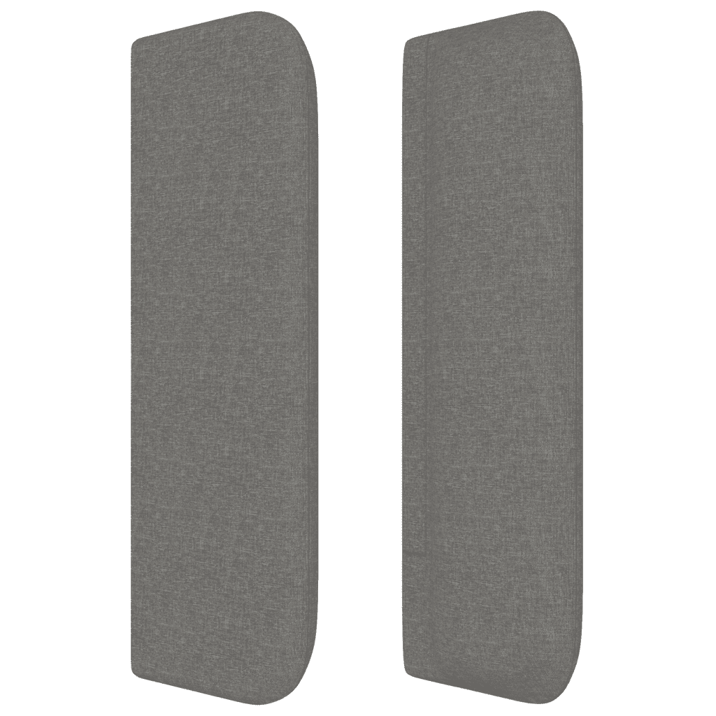 Boxspringbett mit Matratze Dunkelgrau 200x200 cm Stoff