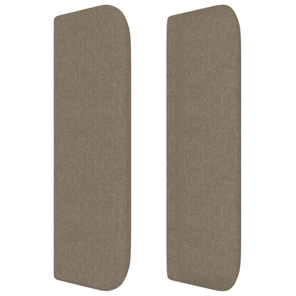 Boxspringbett mit Matratze Taupe 90x200 cm Stoff