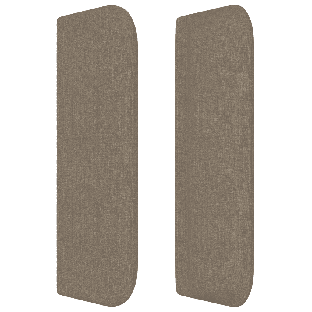 LED Kopfteil Taupe 147x16x78/88 cm Stoff