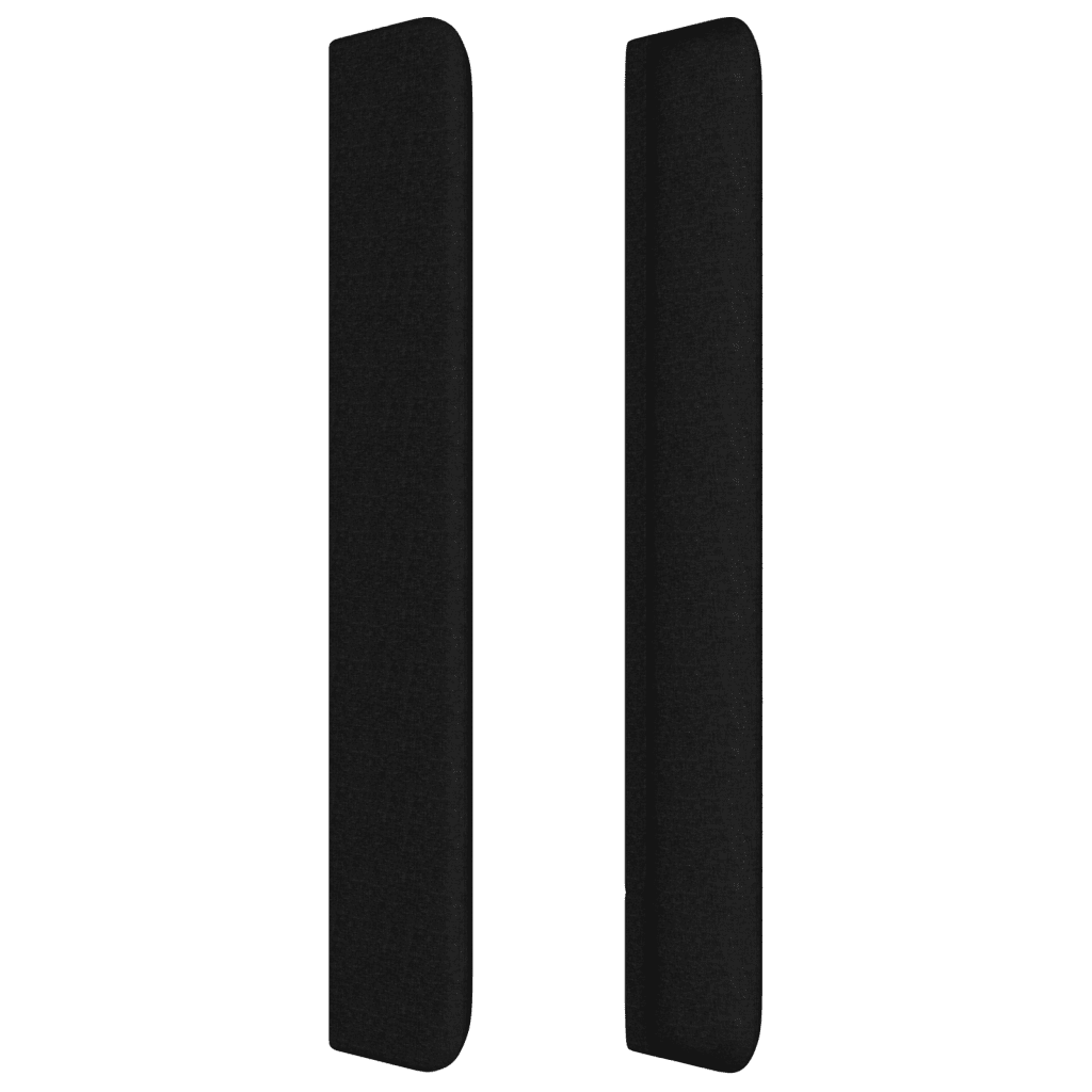 LED Kopfteil Schwarz 93x16x118/128 cm Stoff