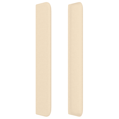 LED Kopfteil Creme 103x16x118/128 cm Stoff