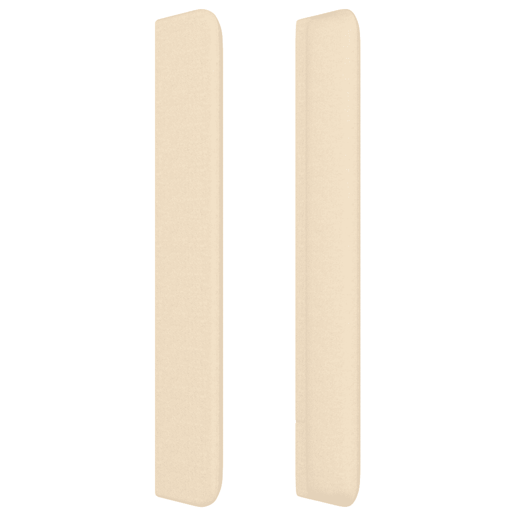Boxspringbett mit Matratze Creme 80x200 cm Stoff