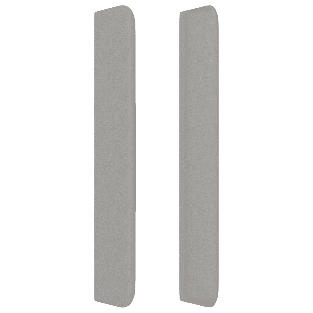 Boxspringbett mit Matratze Hellgrau 140x200 cm Stoff