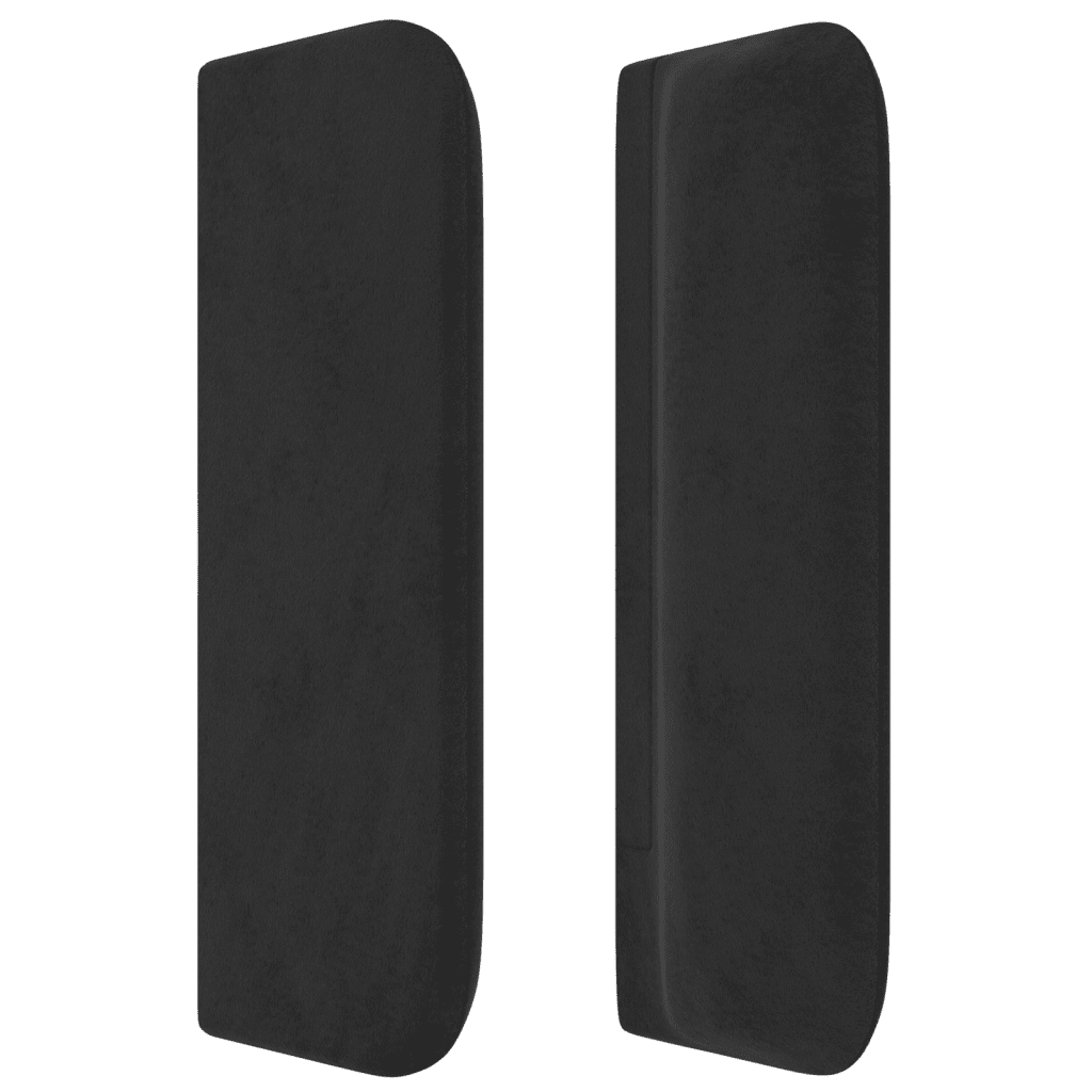 Boxspringbett mit Matratze Schwarz 80x200 cm Samt