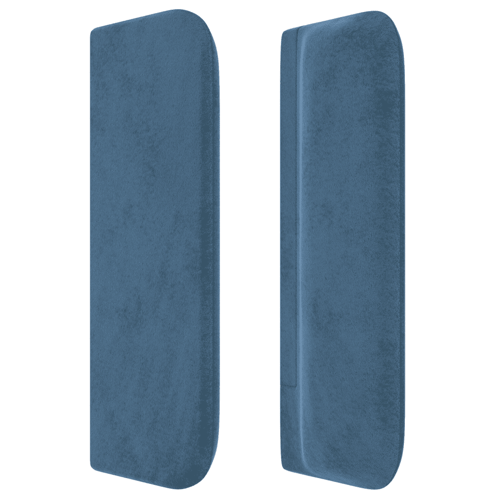 Boxspringbett mit Matratze Dunkelblau 180x200 cm Samt