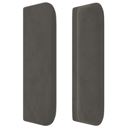 Boxspringbett mit Matratze Dunkelgrau 100x200 cm Samt
