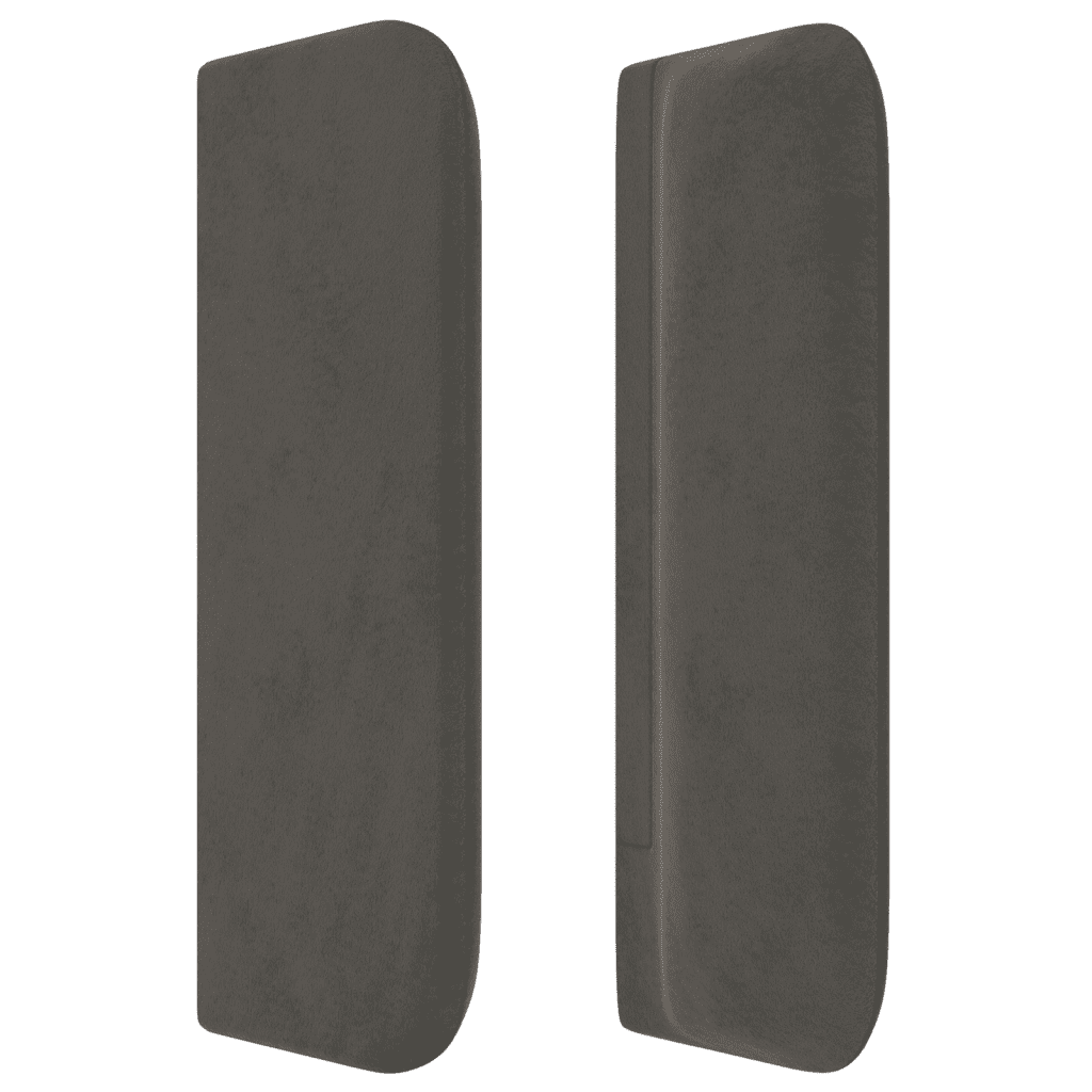 Boxspringbett mit Matratze Dunkelgrau 100x200 cm Samt