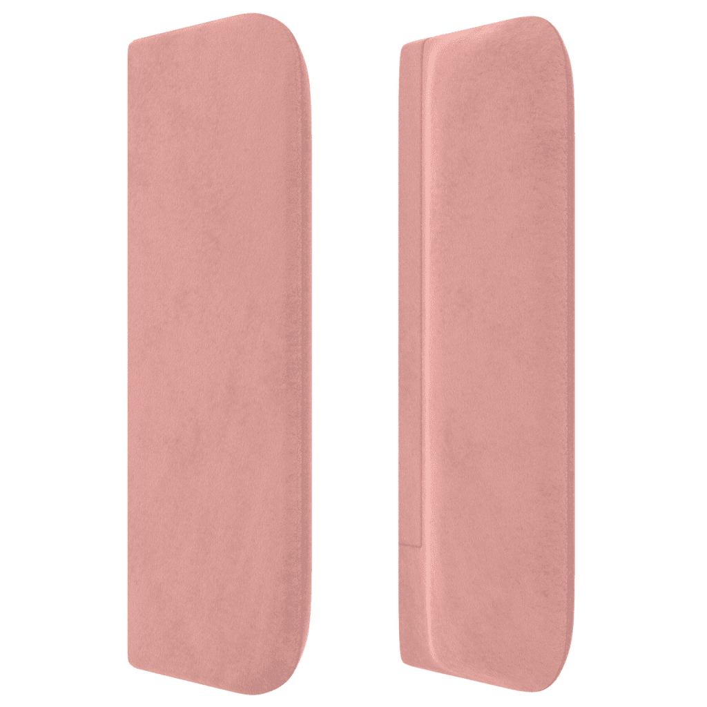 Boxspringbett mit Matratze Rosa 180x200 cm Samt