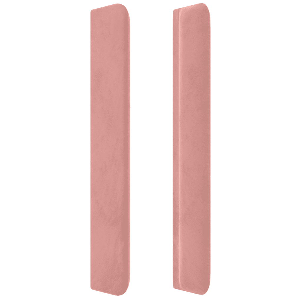 Boxspringbett mit Matratze Rosa 200x200 cm Samt