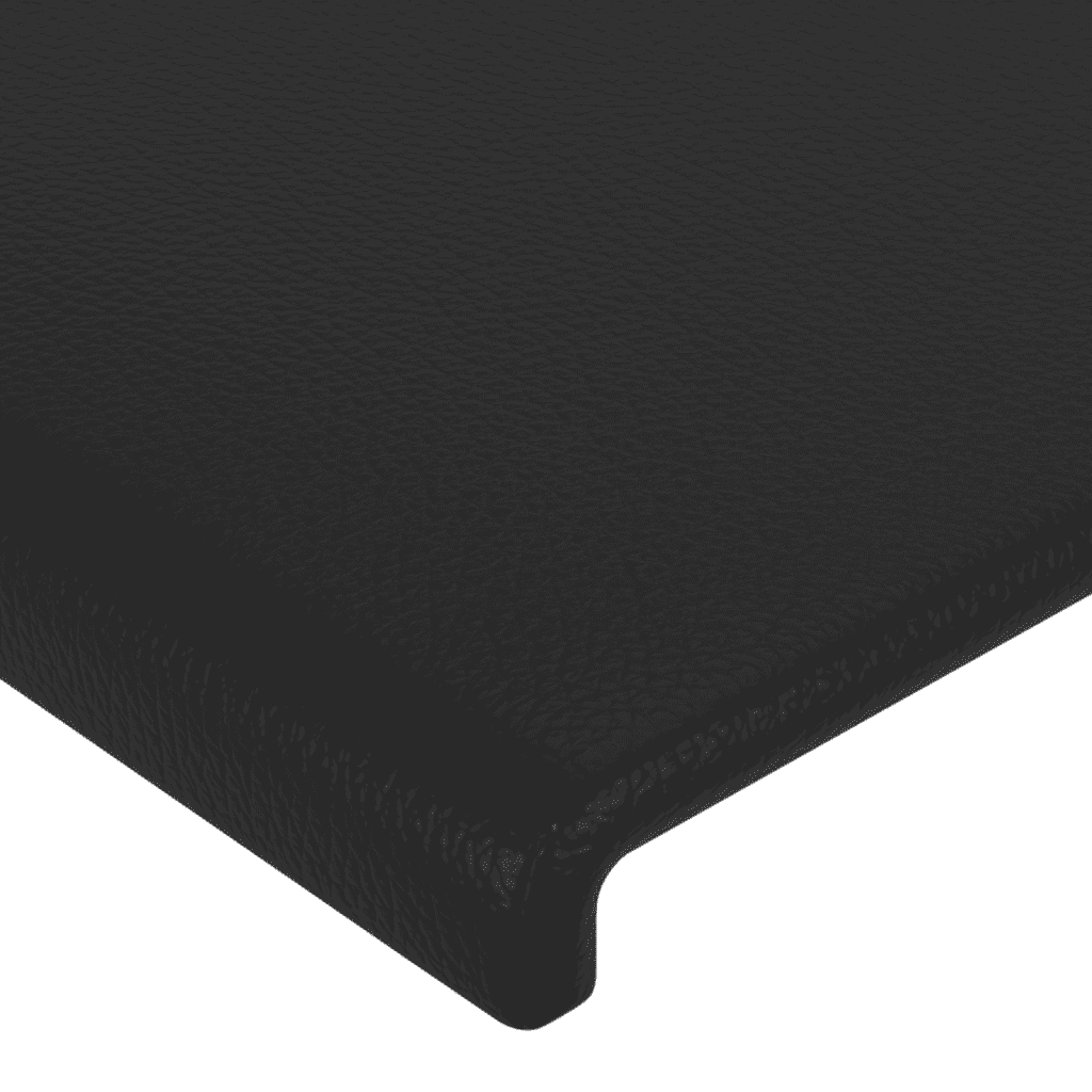 Boxspringbett mit Matratze Schwarz 90x200 cm Kunstleder