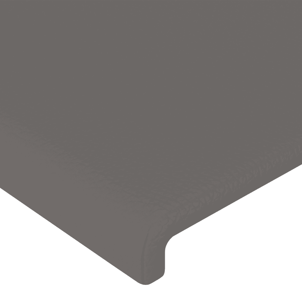 Boxspringbett mit Matratze Grau 90x190 cm Kunstleder
