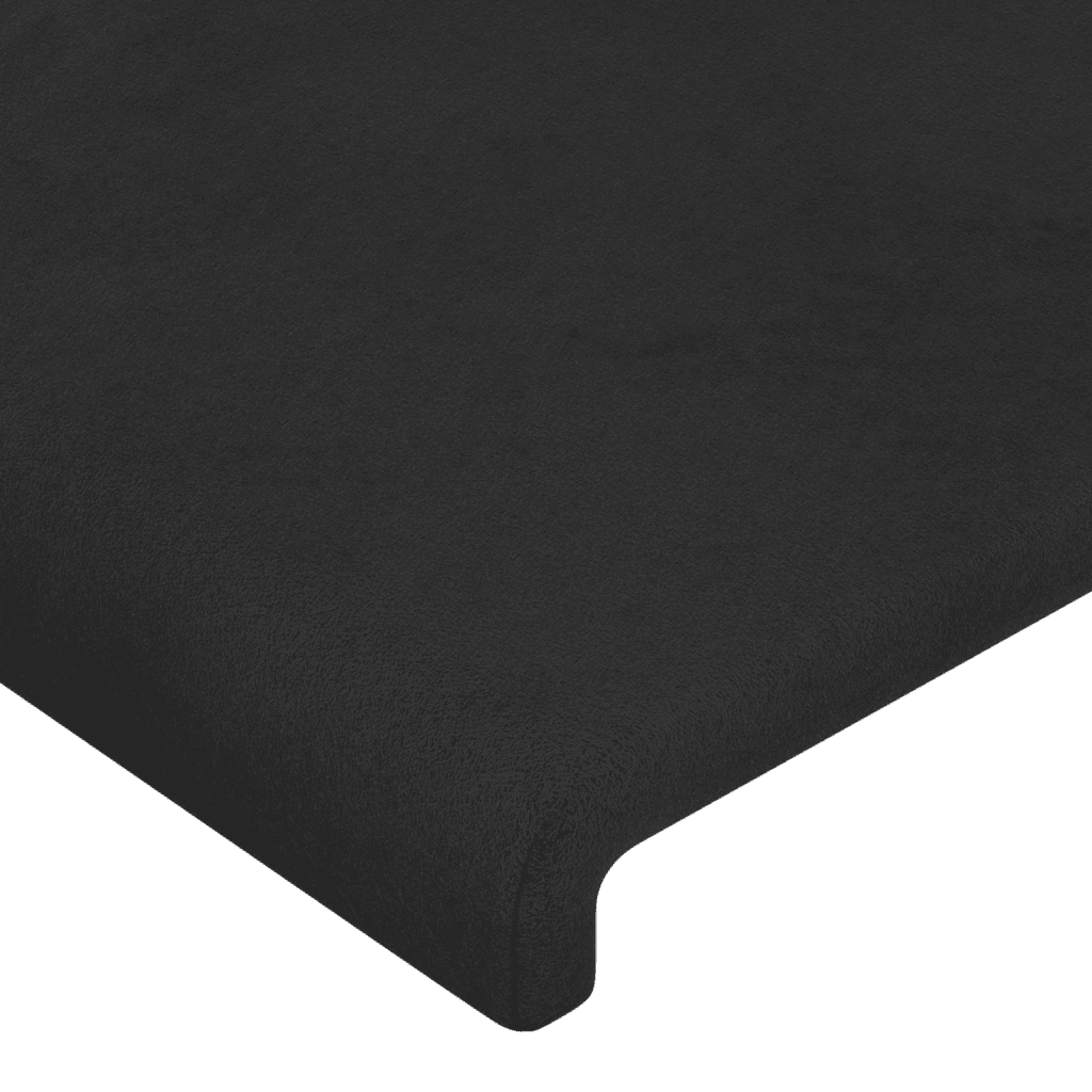 Boxspringbett mit Matratze Schwarz 140x200 cm Samt