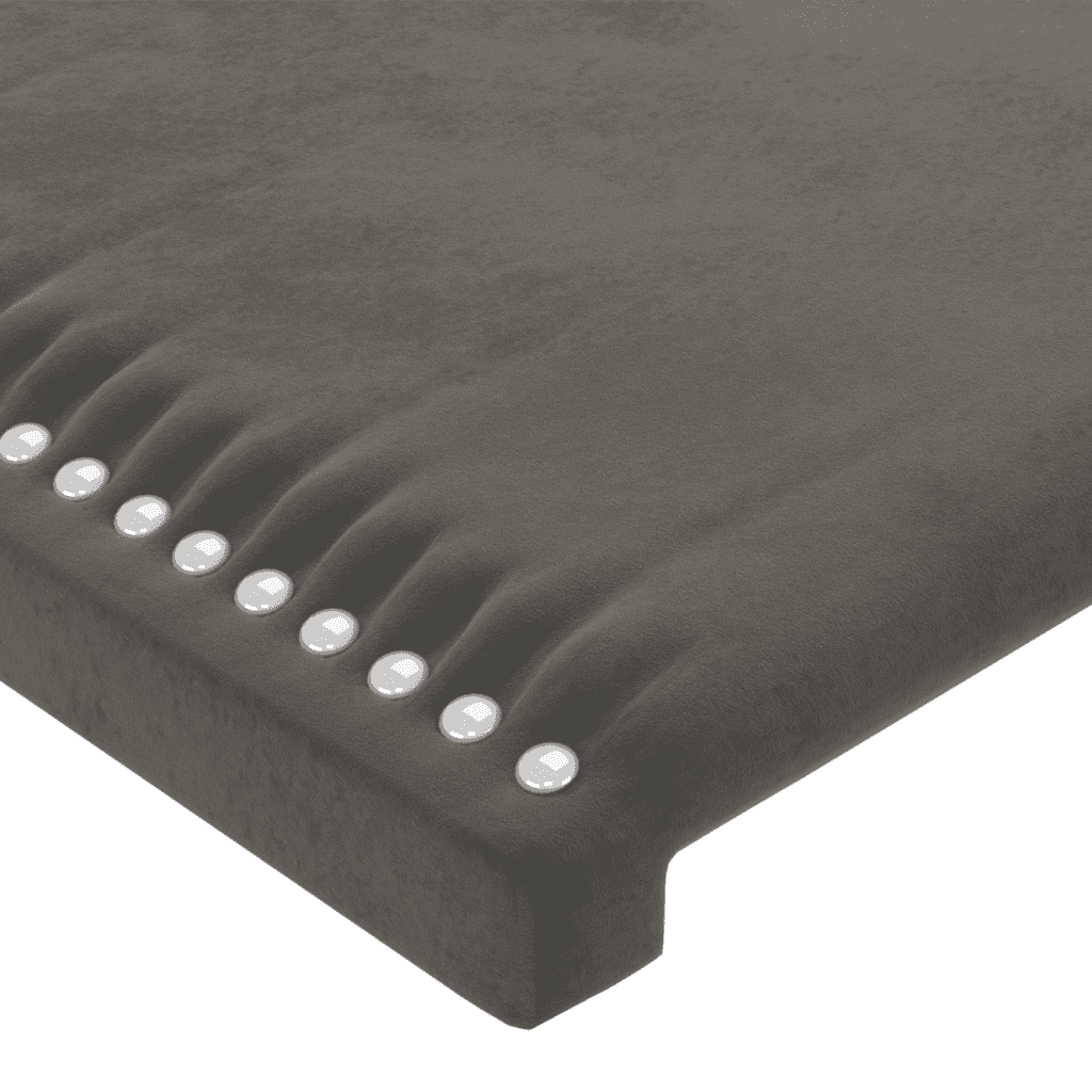 Boxspringbett mit Matratze Dunkelgrau 90x190 cm Samt