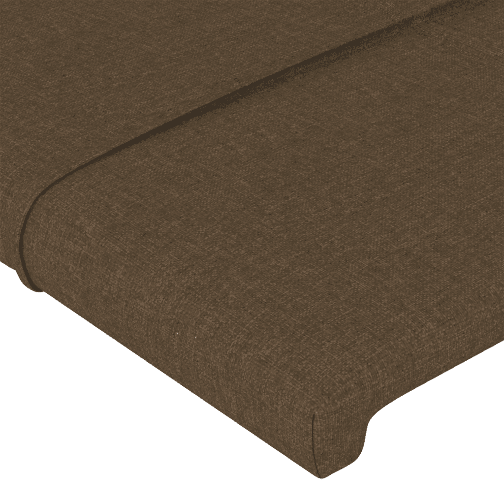 Boxspringbett mit Matratze Dunkelbraun 90x190 cm Stoff