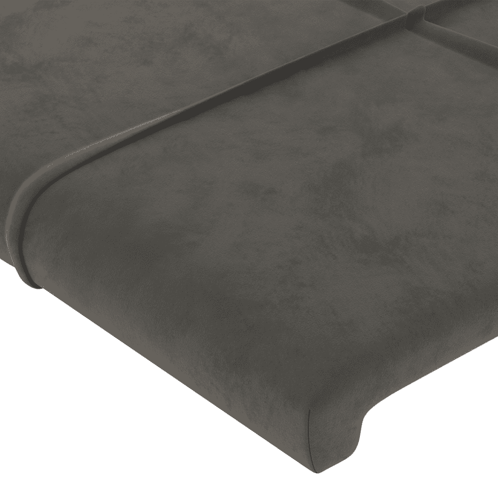 Boxspringbett mit Matratze Dunkelgrau 160x200 cm Samt
