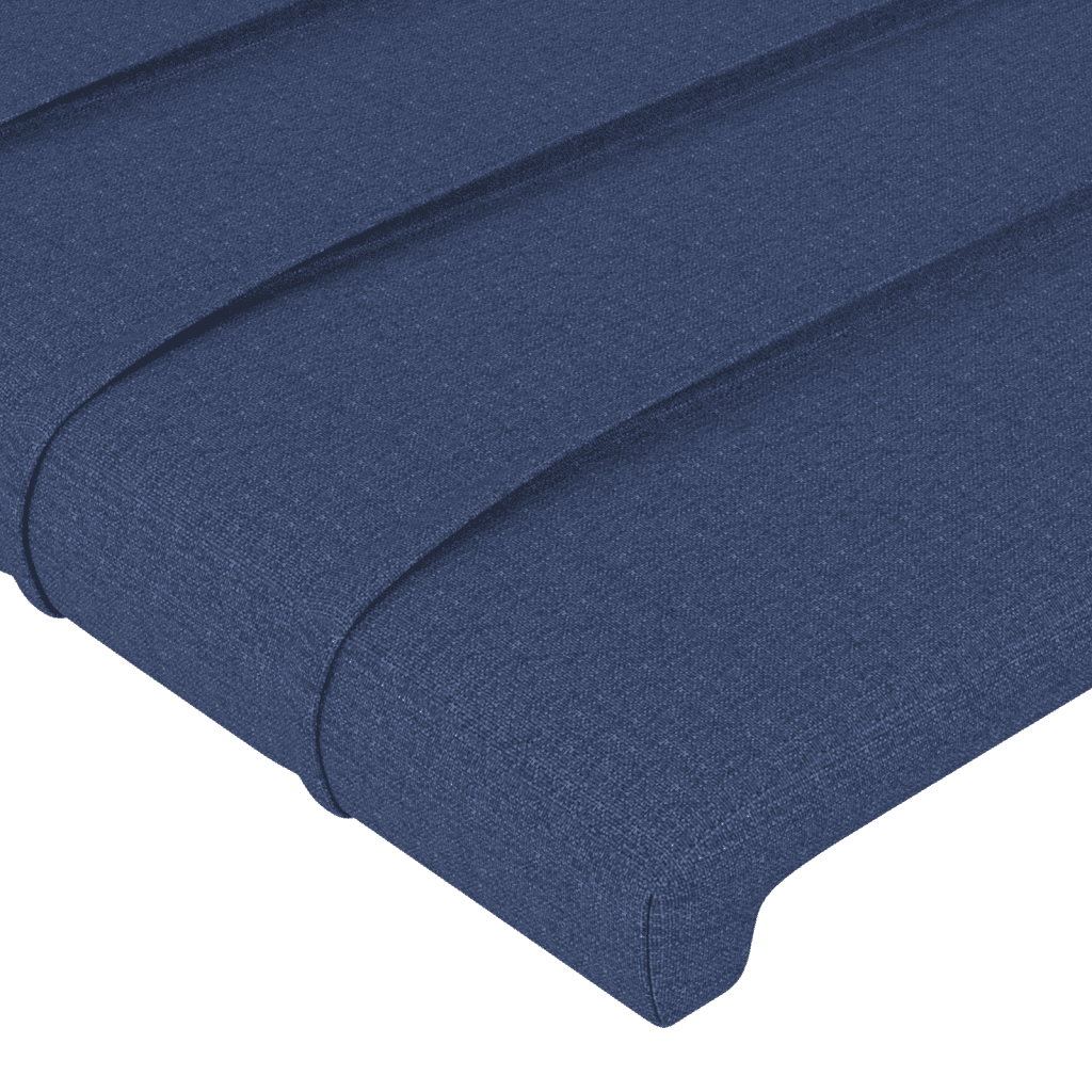 Boxspringbett mit Matratze Blau 80x200 cm Stoff