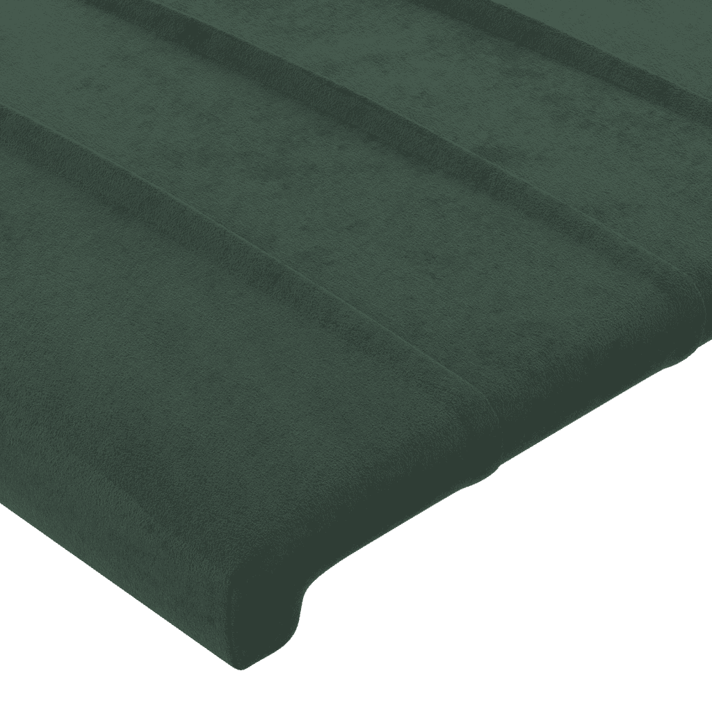 Boxspringbett mit Matratze Dunkelgrün 100x200 cm Samt