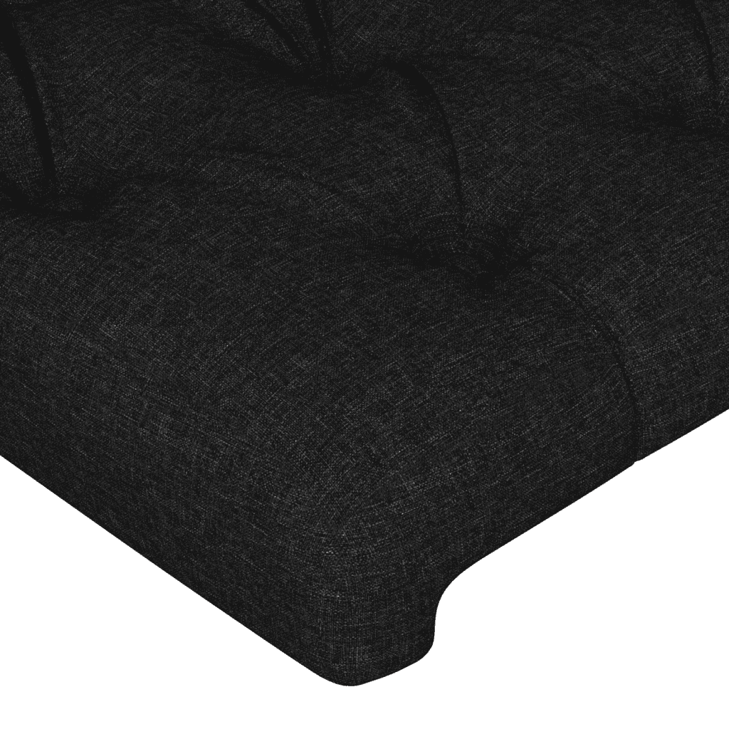 Boxspringbett mit Matratze Schwarz 80x200 cm Stoff
