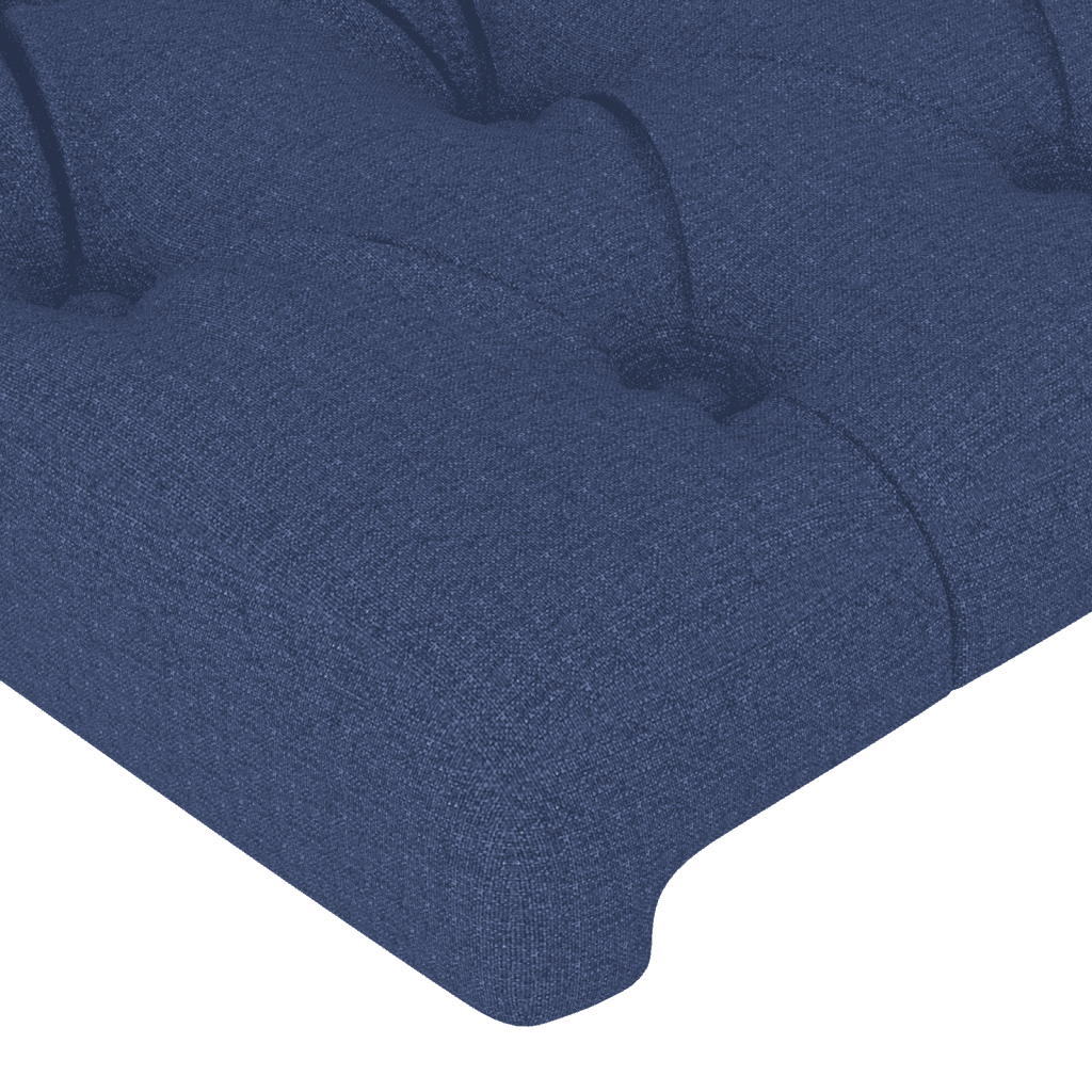 Boxspringbett mit Matratze Blau 160x200 cm Stoff