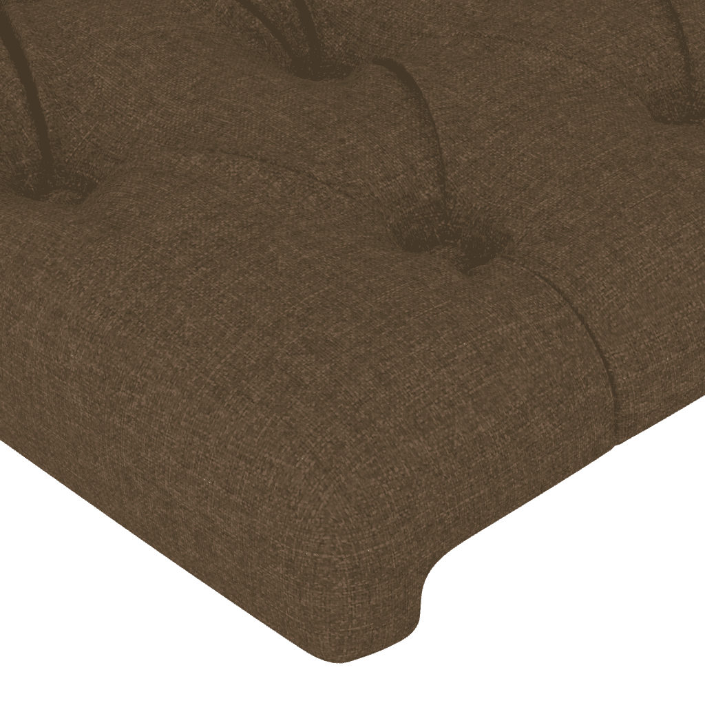 Boxspringbett mit Matratze Dunkelbraun 120x200 cm Stoff