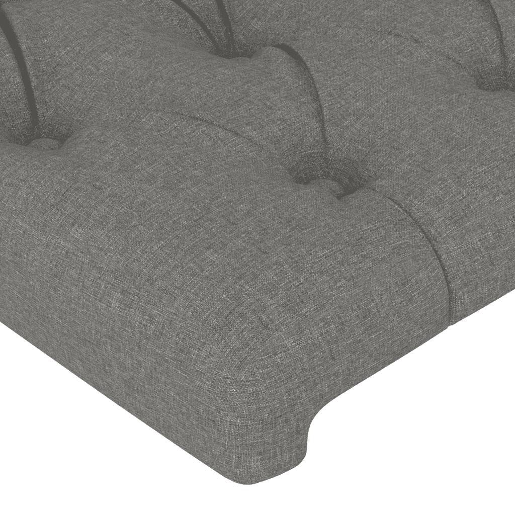 Boxspringbett mit Matratze Dunkelgrau 100x200 cm Stoff