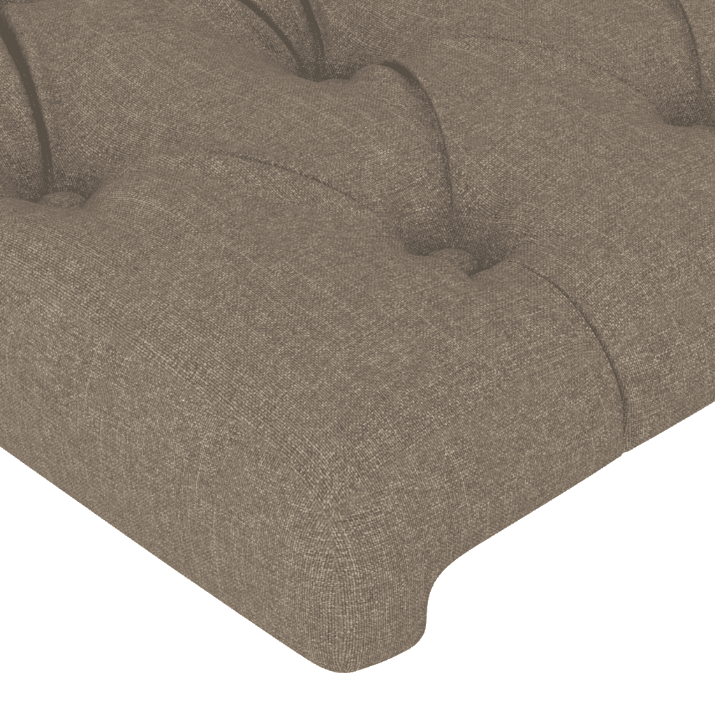 Boxspringbett mit Matratze Taupe 100x200 cm Stoff