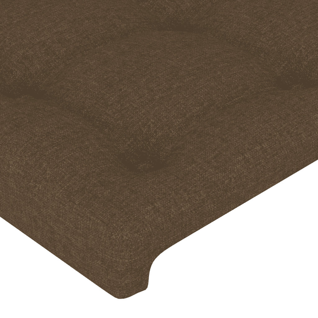 Boxspringbett mit Matratze Dunkelbraun 90x190 cm Stoff