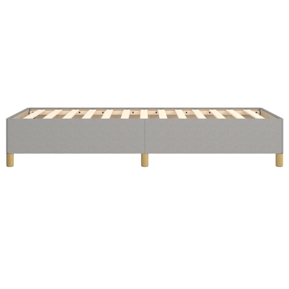 Bettgestell ohne Matratze Hellgrau 90x200 cm Stoff